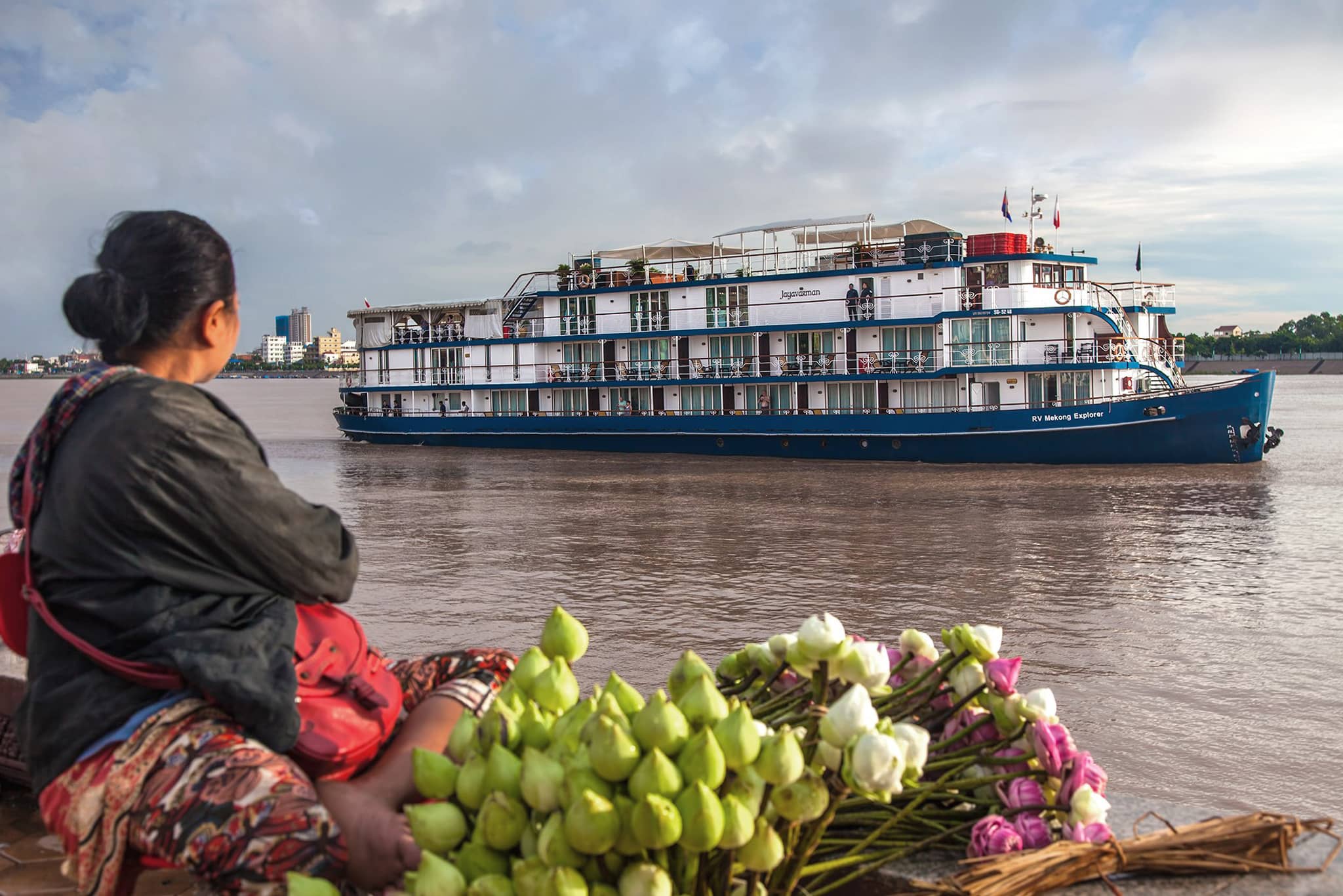 RV Mekong Explorer in Mekong River
