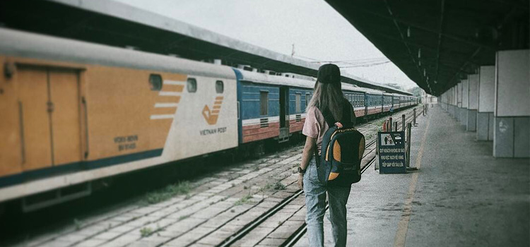 Train in Hanoi Station