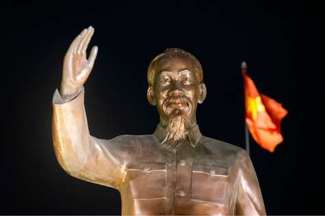 Statue of the President Ho Chi Minh