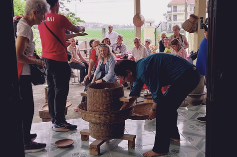 Hop on your bicycle to traverse rice fields and rustic villages